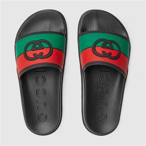 women's rubber gucci slides|gucci slides women size 36.